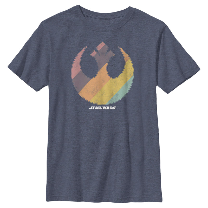 Boy's Star Wars: A New Hope Rainbow Rebel Logo T-Shirt