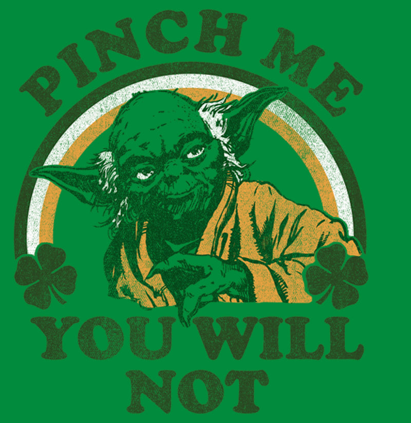 Men's Star Wars Yoda St. Patrick's Day Pinch Me You Will Not T-Shirt