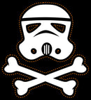 Men's Star Wars: A New Hope Halloween Stormtrooper Crossbones Pull Over Hoodie