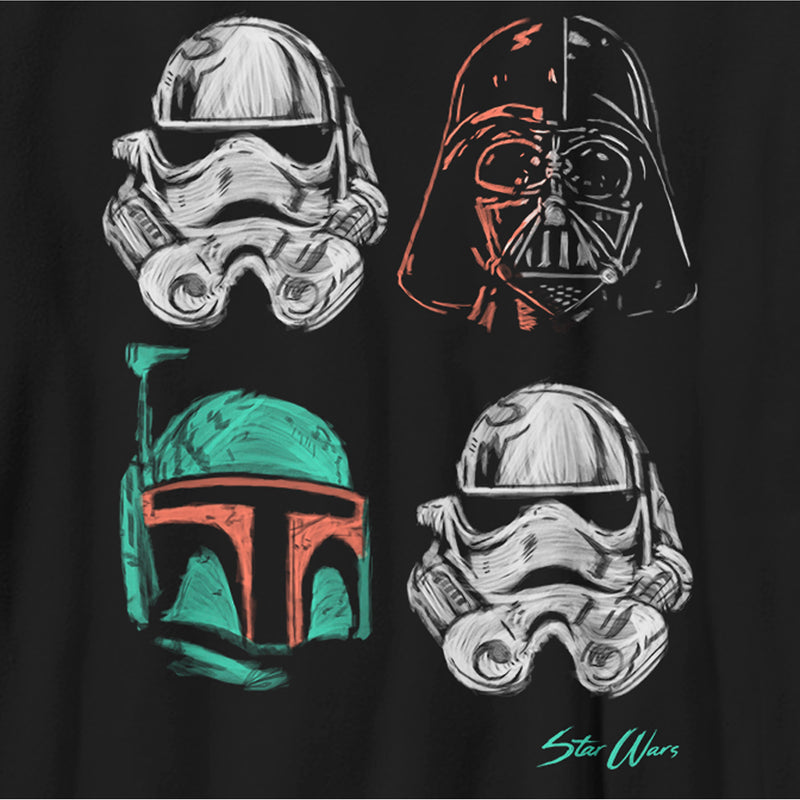 Boy's Star Wars: A New Hope Chalk Masks T-Shirt