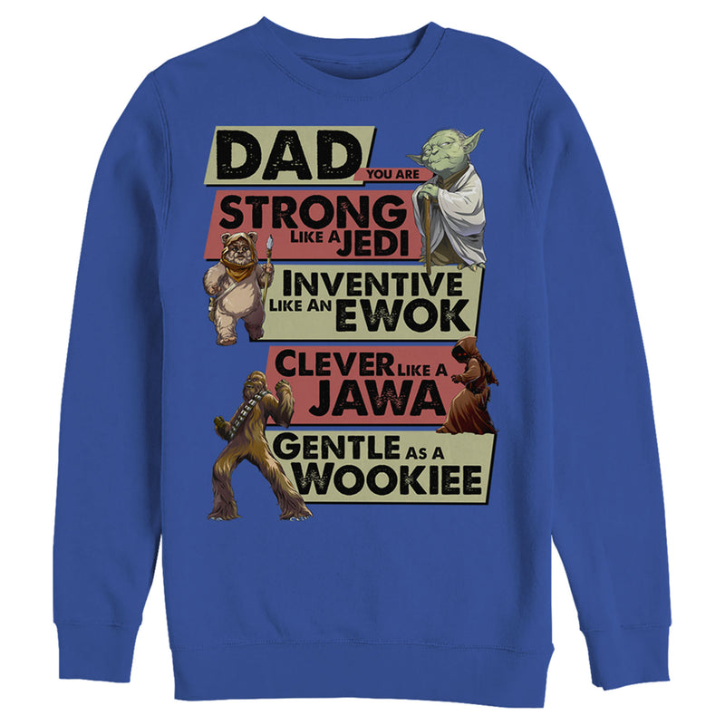 Men's Star Wars Dad You are Strong Inventive Clever Gentle Sweatshirt