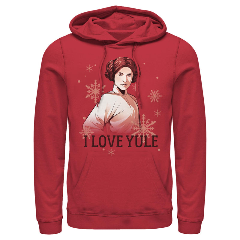 Men's Star Wars: Empire Strikes Back Christmas Leia Love Yule Pull Over Hoodie