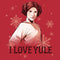 Men's Star Wars: Empire Strikes Back Christmas Leia Love Yule Pull Over Hoodie