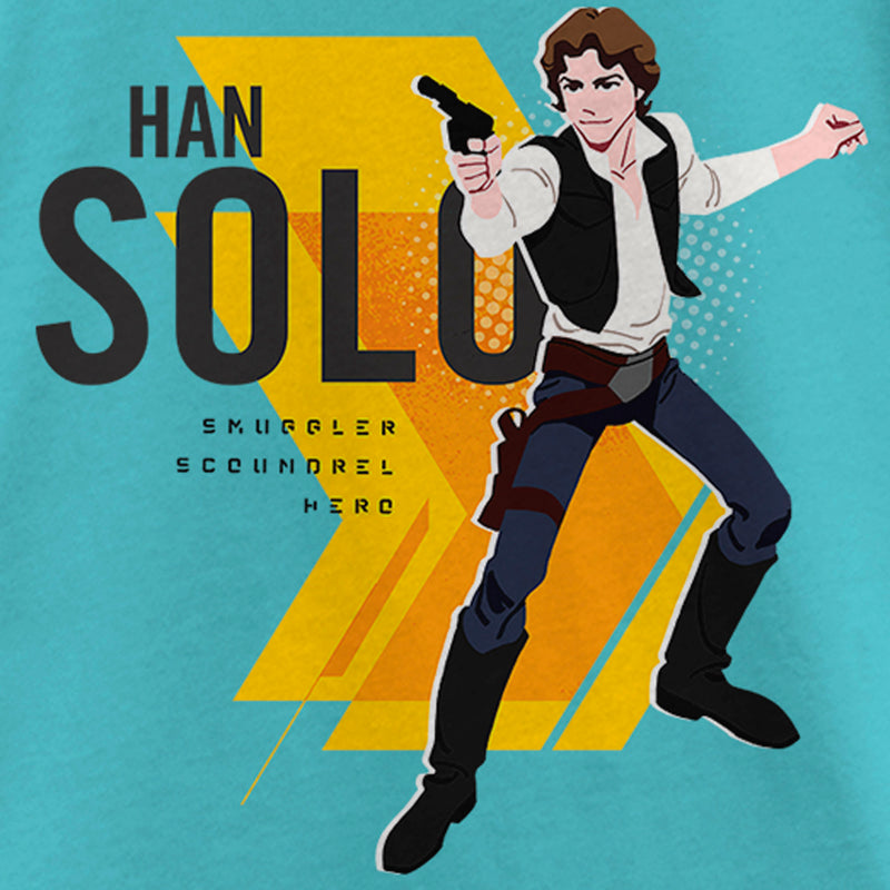 Girl's Star Wars: Galaxy of Adventures Han Solo Smuggler T-Shirt