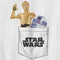 Boy's Star Wars: A New Hope C-3PO and R2-D2 Faux Pocket Logo T-Shirt