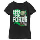 Girl's Star Wars: Galaxy of Adventures Yoda Feel the Force Animated T-Shirt