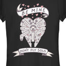 Junior's Star Wars Valentine Don't Fly Solo T-Shirt