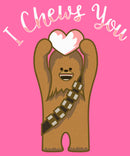 Girl's Star Wars Valentine's Day I Chews You Heart T-Shirt