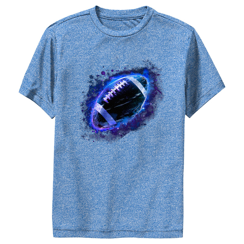 Boy's Lost Gods Football Purple Fire Performance Tee