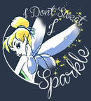 Junior's Peter Pan Tinkerbell I Don't Sweat, I Sparkle Racerback Tank Top