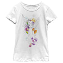 Girl's Peter Pan Tinker Bell Watercolor Sketch T-Shirt