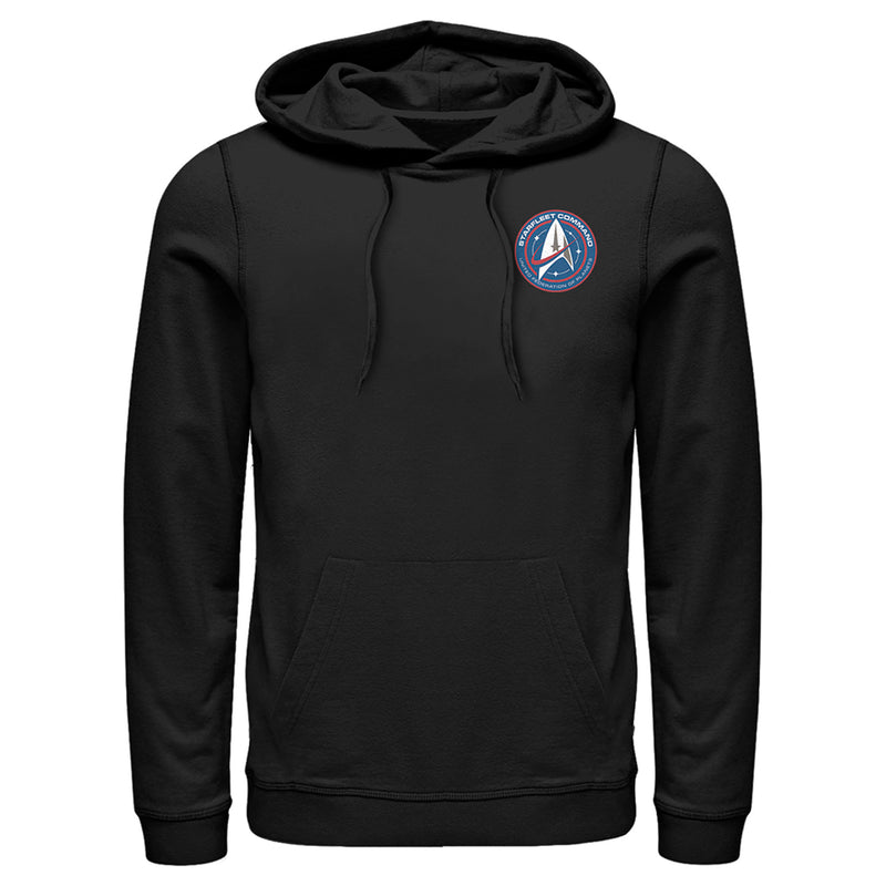 Men's Star Trek: Discovery Pocket Starfleet Command Badge Pull Over Hoodie