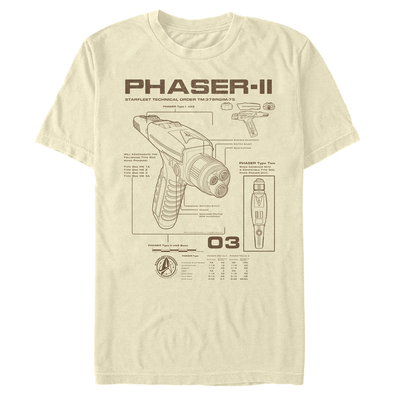 Men's Star Trek: Discovery Phaser-II Schematic T-Shirt