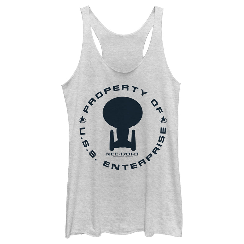 Women's Star Trek: The Next Generation Property Of The USS Enterprise Racerback Tank Top