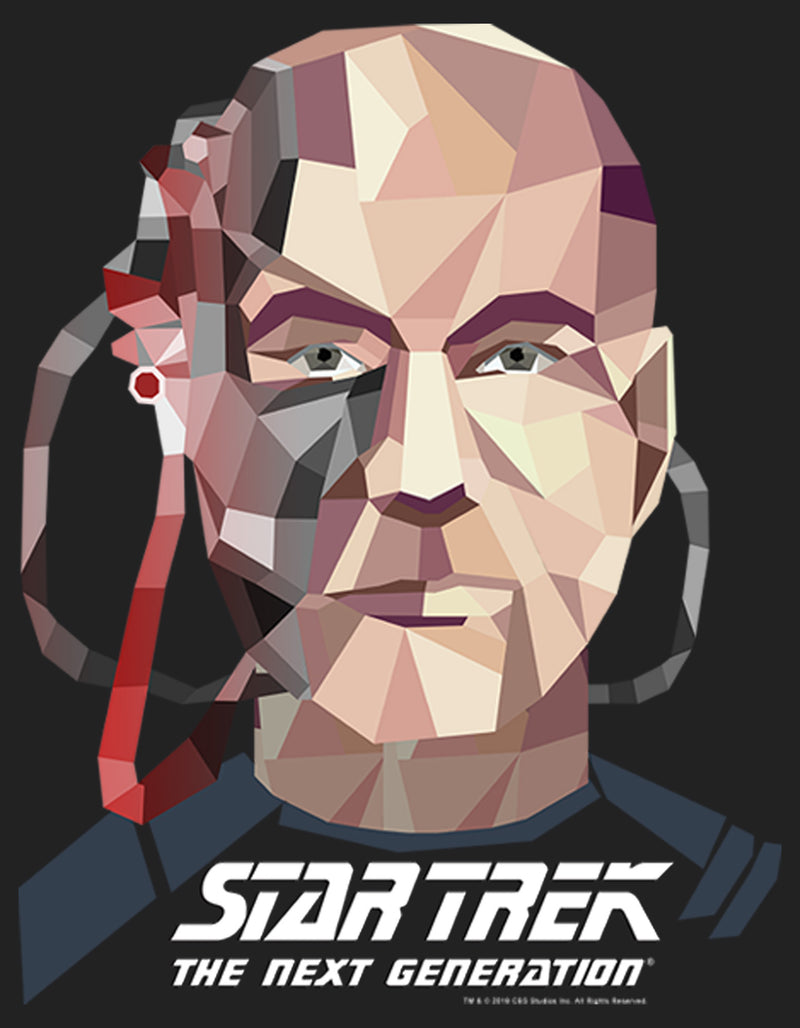 Junior's Star Trek: The Next Generation Geometric Captain Jean Luc Picard Borg Festival Muscle Tee