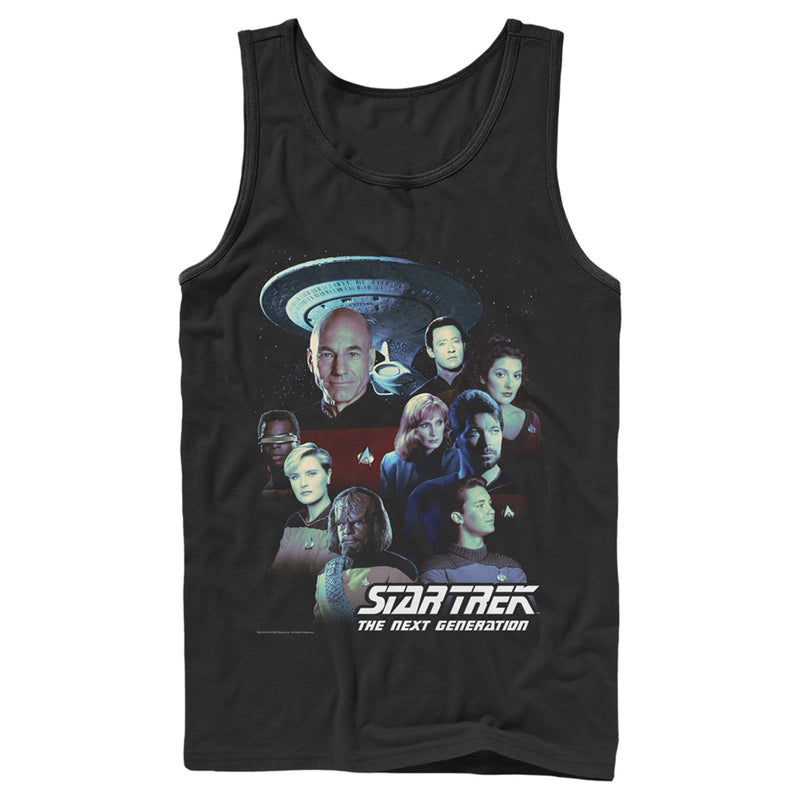 Men's Star Trek: The Next Generation Starfleet Classic Color Crew Poster Tank Top