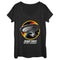 Women's Star Trek: The Next Generation Rainbow USS Enterprise Circle Galaxy Stars Scoop Neck