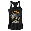 Junior's Star Trek: The Next Generation Rainbow USS Enterprise Circle Galaxy Stars Racerback Tank Top