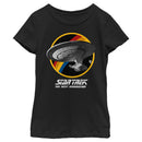 Girl's Star Trek: The Next Generation Rainbow USS Enterprise Circle Galaxy Stars T-Shirt