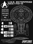 Girl's Star Trek: The Next Generation Enterprise Galaxy Class NCC-1701-D Schematics T-Shirt