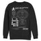 Men's Star Trek: The Next Generation Enterprise Galaxy Class NCC-1701-D Schematics Sweatshirt