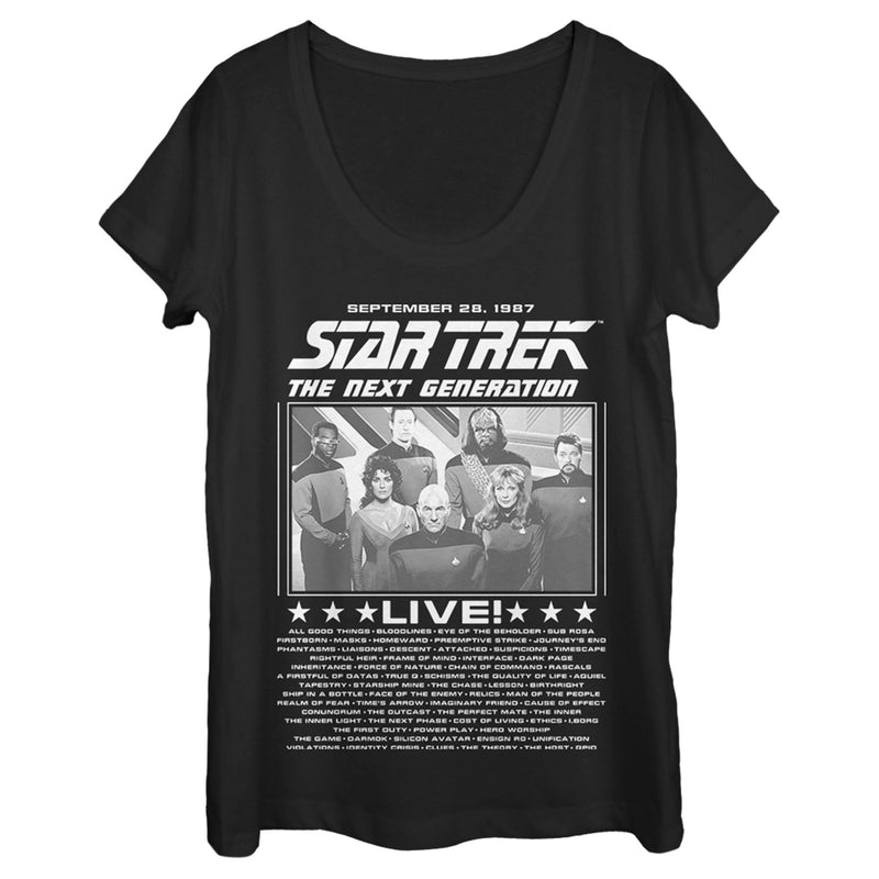 Women's Star Trek: The Next Generation Concert Poster Scoop Neck