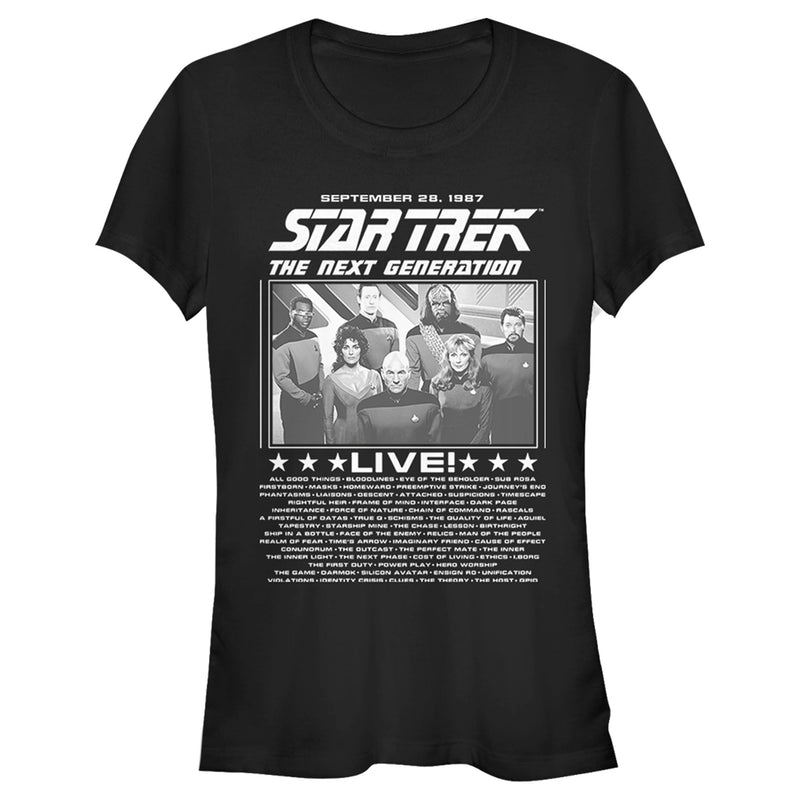 Junior's Star Trek: The Next Generation Concert Poster T-Shirt