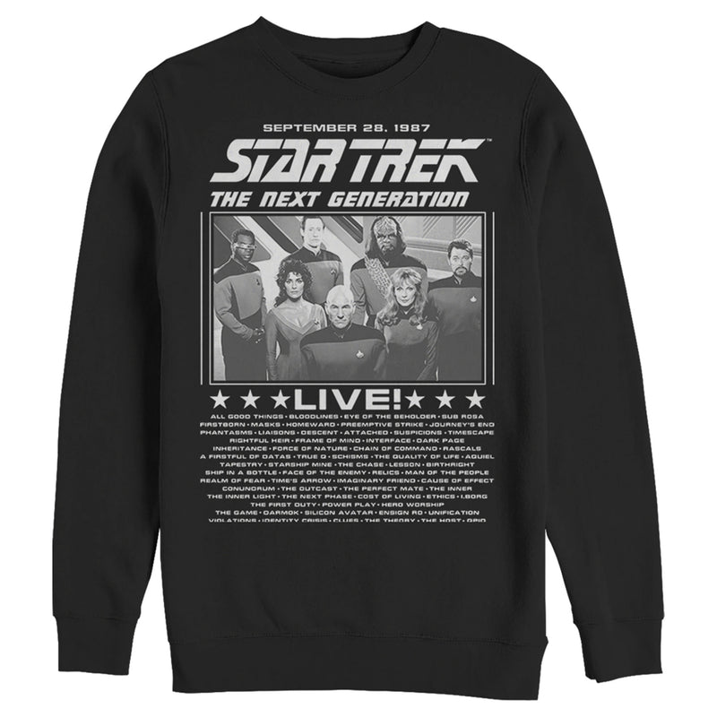 Men's Star Trek: The Next Generation Concert Poster Sweatshirt