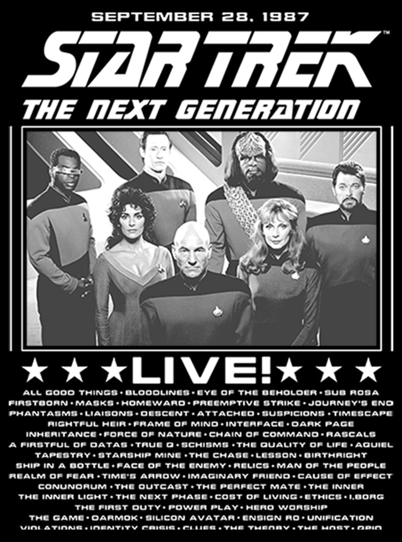 Men's Star Trek: The Next Generation Concert Poster Sweatshirt