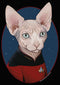 Junior's Star Trek: The Next Generation Captain Jean Luc Picard Cat Racerback Tank Top