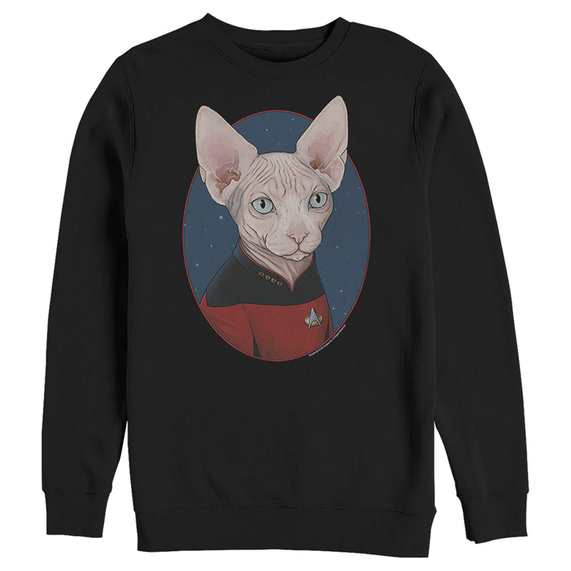 Men's Star Trek: The Next Generation Captain Jean Luc Picard Cat Sweatshirt