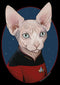 Men's Star Trek: The Next Generation Captain Jean Luc Picard Cat Sweatshirt