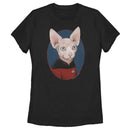 Women's Star Trek: The Next Generation Captain Jean Luc Picard Cat T-Shirt