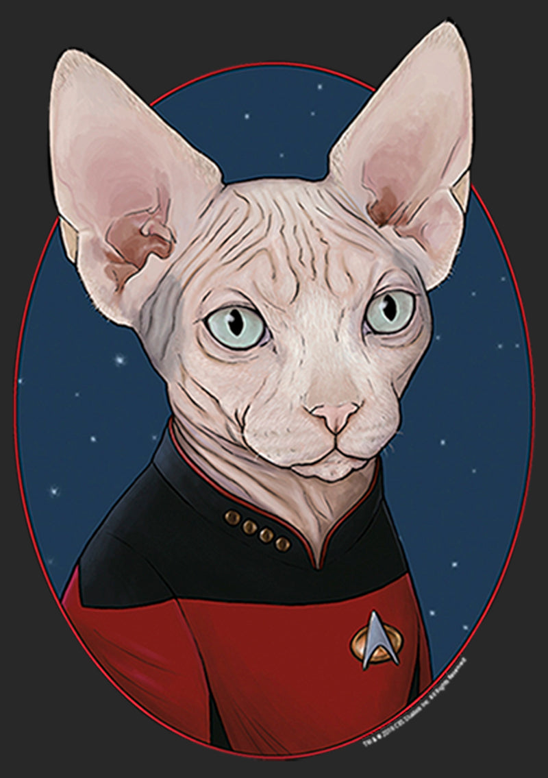 Women's Star Trek: The Next Generation Captain Jean Luc Picard Cat T-Shirt