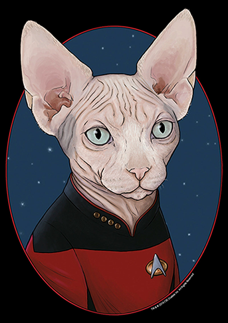 Men's Star Trek: The Next Generation Captain Jean Luc Picard Cat T-Shirt