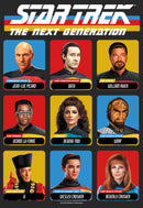 Women's Star Trek: The Next Generation Starfleet Crew Portraits Playing Cards Frame Scoop Neck