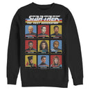Men's Star Trek: The Next Generation Starfleet Crew Portraits Playing Cards Frame Sweatshirt