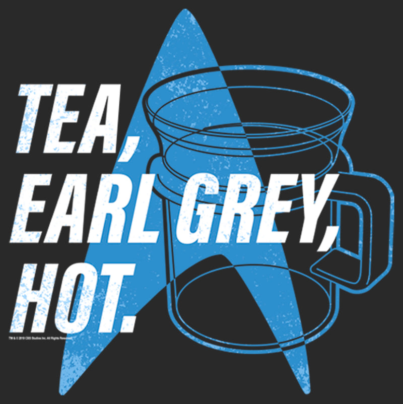 Women's Star Trek: The Next Generation Cup Of Tea Earl Grey Hot, Captain Picard Scoop Neck