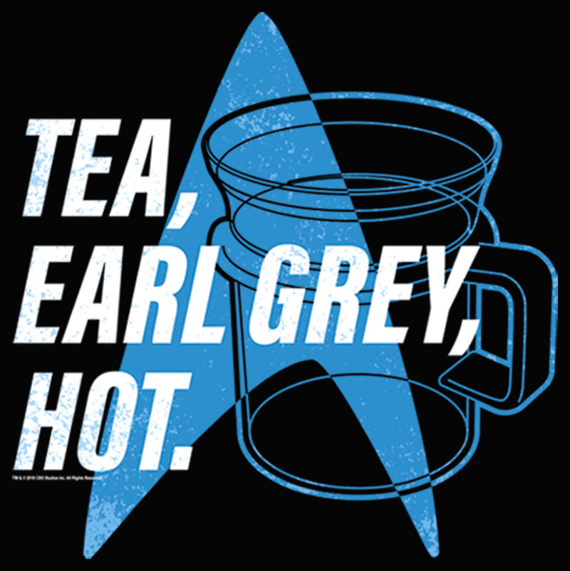 Junior's Star Trek: The Next Generation Cup Of Tea Earl Grey Hot, Captain Picard Racerback Tank Top