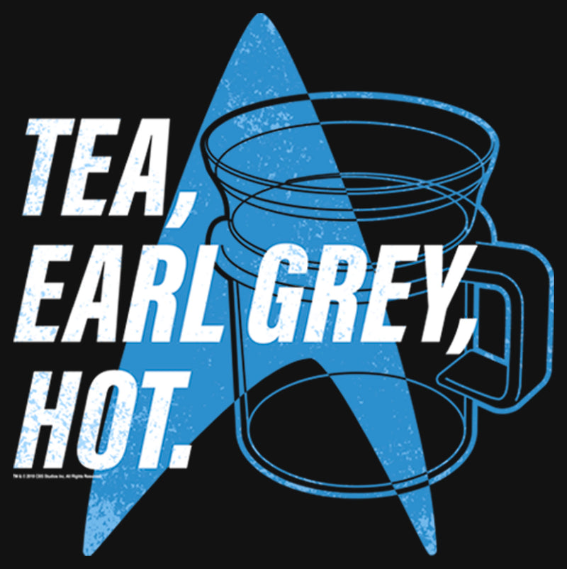 Girl's Star Trek: The Next Generation Cup Of Tea Earl Grey Hot, Captain Picard T-Shirt