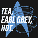 Men's Star Trek: The Next Generation Cup Of Tea Earl Grey Hot, Captain Picard Long Sleeve Shirt