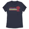 Women's Star Trek: The Next Generation USS Enterprise Vertical Retro Rainbow Logo T-Shirt