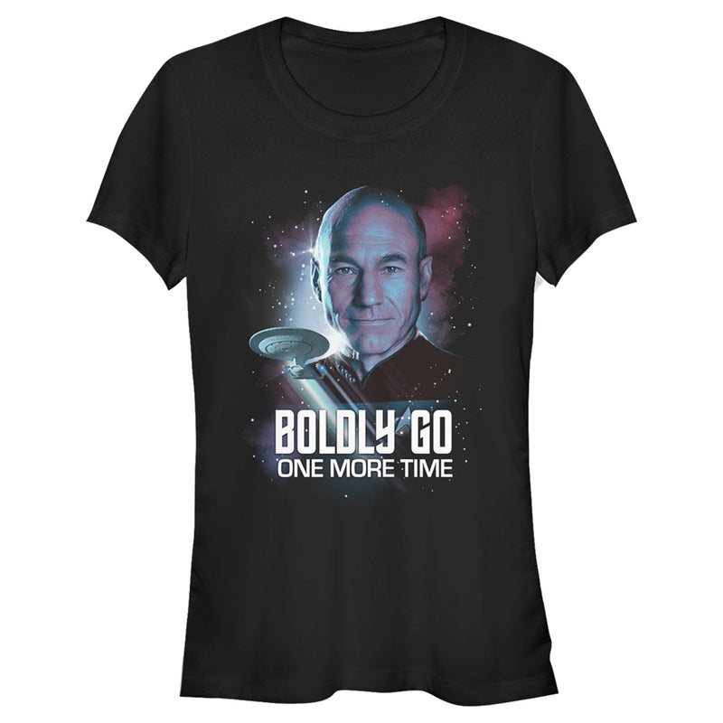 Junior's Star Trek: The Next Generation Captain Picard Boldly Go One More Time T-Shirt