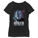 Girl's Star Trek: The Next Generation Captain Picard Boldly Go One More Time T-Shirt