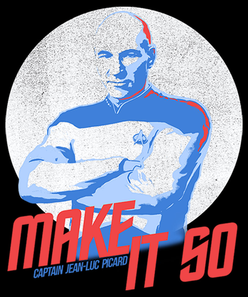 Men's Star Trek: The Next Generation Captain Jean Luc Picard Make It So T-Shirt