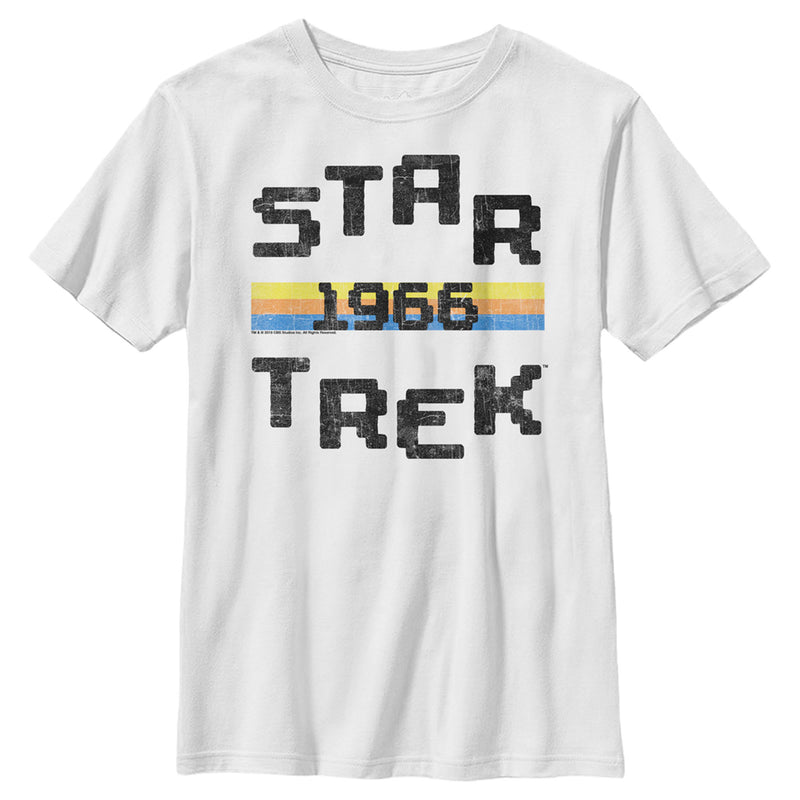 Boy's Star Trek: The Original Series Retro Pixel 1966 T-Shirt