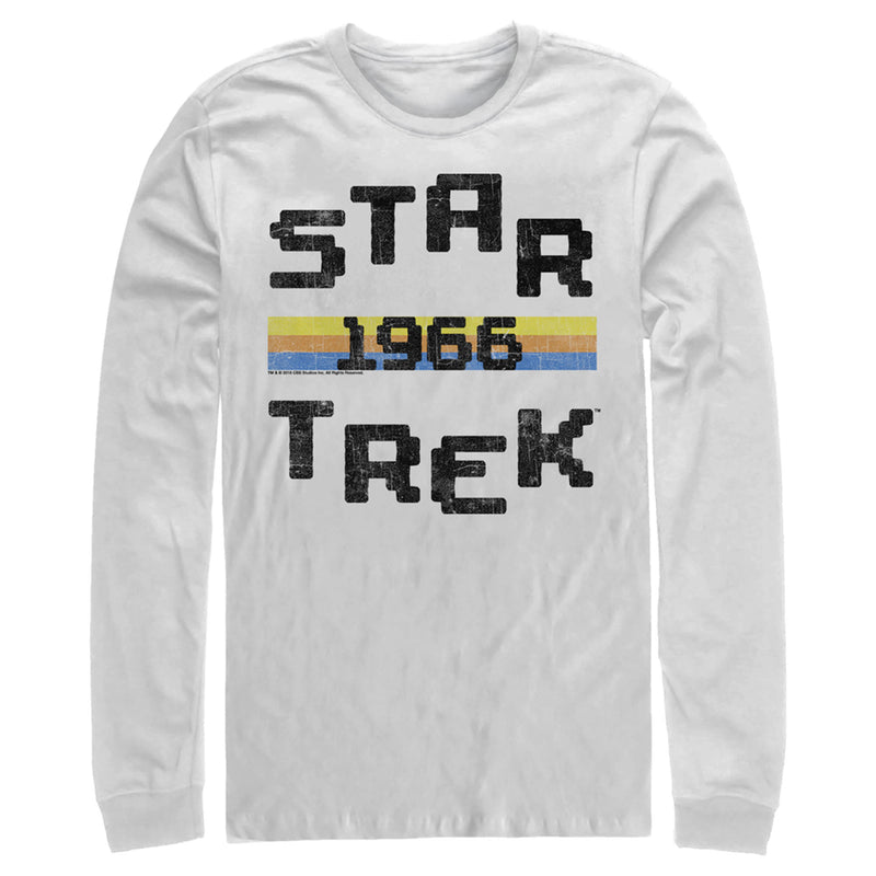 Men's Star Trek: The Original Series Retro Pixel 1966 Long Sleeve Shirt