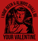 Girl's Star Trek: The Original Series Spock Always Shall Be Valentine T-Shirt
