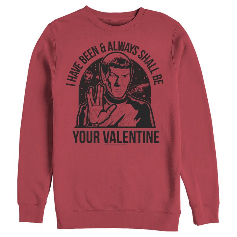 Men's Star Trek Spock Always Shall Be Valentine Sweatshirt