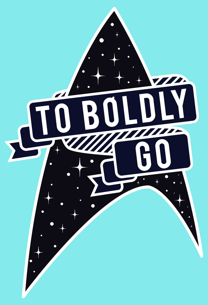 Junior's Star Trek To Boldly Go Starfleet Racerback Tank Top